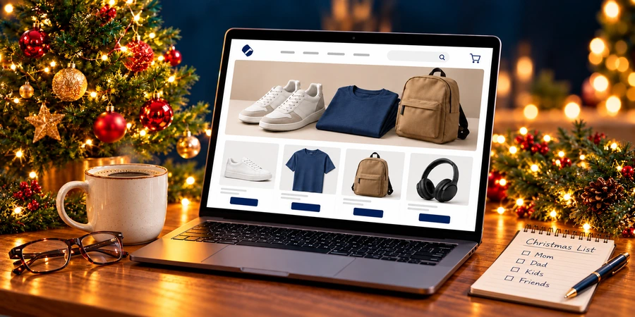 Holiday online shopping